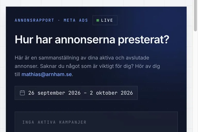 Webbproduktion – Arnham Media i Göteborg